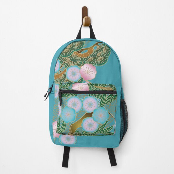 Item preview, Pine tree, cherry blossoms and Bamboo pattern azure designed and sold by Ittele.