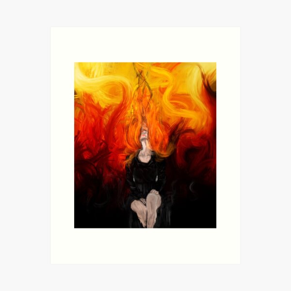 Fiery feeling Art Print
