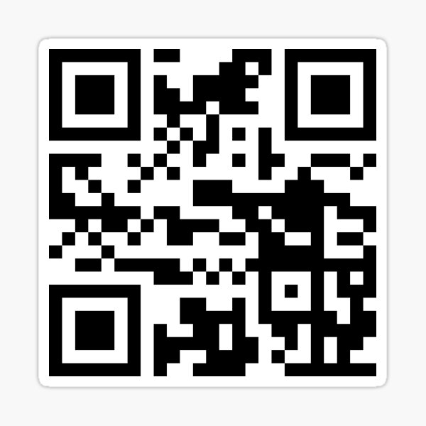 Qr Codes Art Stickers Redbubble - roblox music codes nyan cat