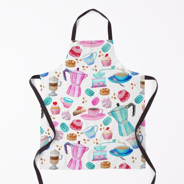 Item preview, Coffee Pastel Caffè italiano Retro, Macaron, Meringue, cupcakes and freshly ground coffee beans! designed and sold by MagentaRose.