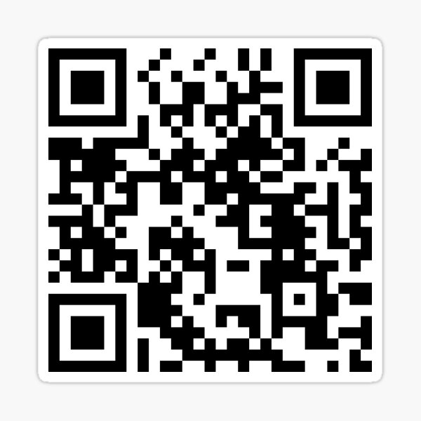 QR Code Jumpscare - Qr Code - Sticker