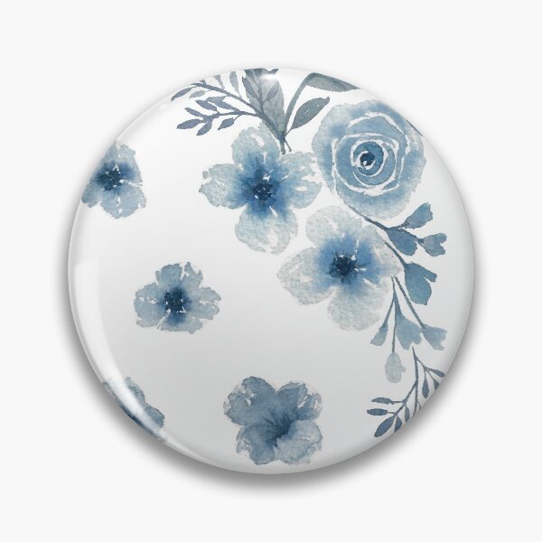 Item preview, Bouchet de flores de invierno azul acuarela designed and sold by sandysign.