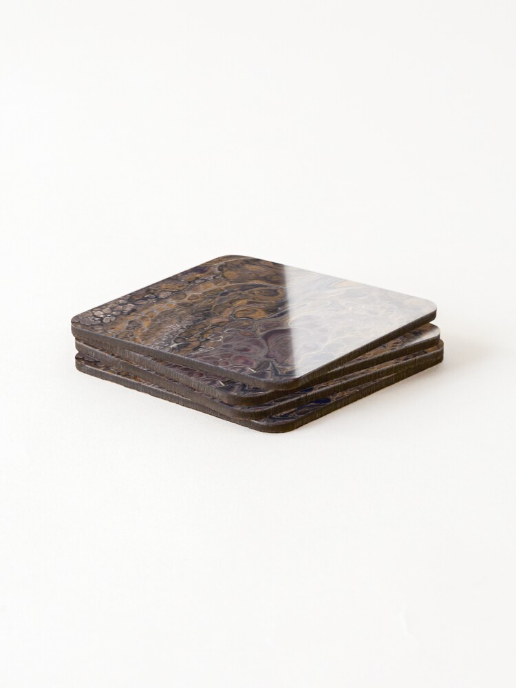 Thumbnail 4 of 5, Coasters (Set of 4), Biology Rocks Abstract designed and sold by Mamibo.