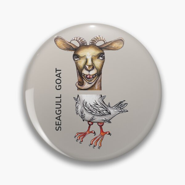 Item preview, SEAGULL GOAT by FrankenDuo taupe grey designed and sold by FrankenDuo.