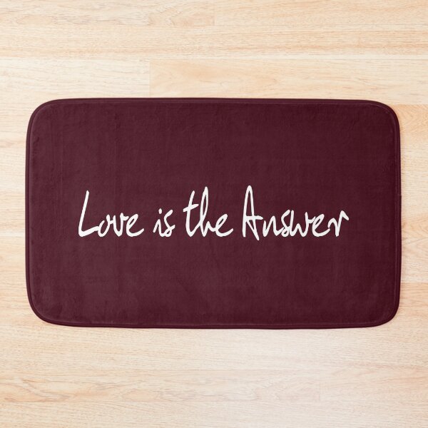 Love is the Answer - Cabernet Bath Mat