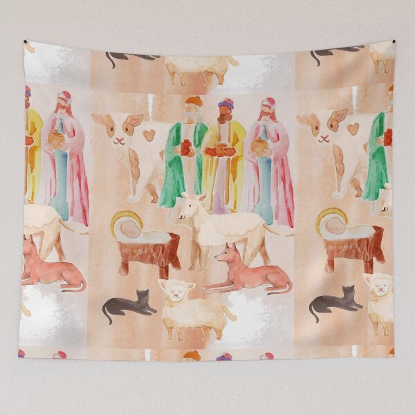 Item preview, Watercolor Nativity designed and sold by Mamalia.