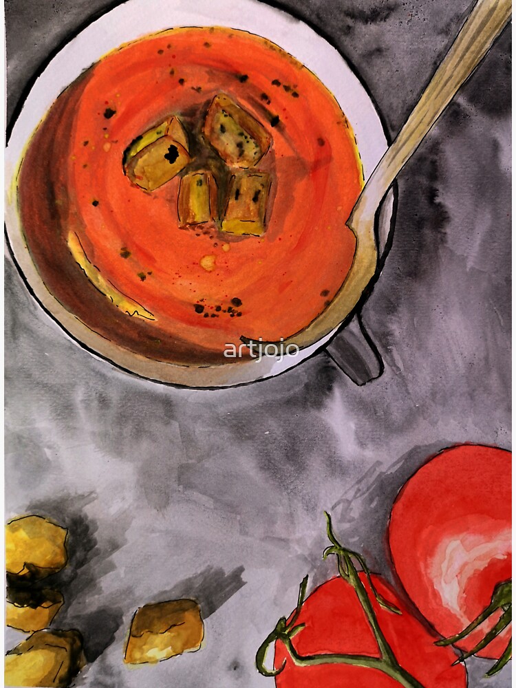 "tomato soup watercolor painting" Sticker for Sale by artjojo Redbubble