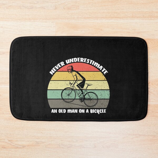 Item preview, Never Underestimate An Old Man On A Bicycle Cycling Dad husband birthday gift, avid cyclist designed and sold by Mostik Vipo.