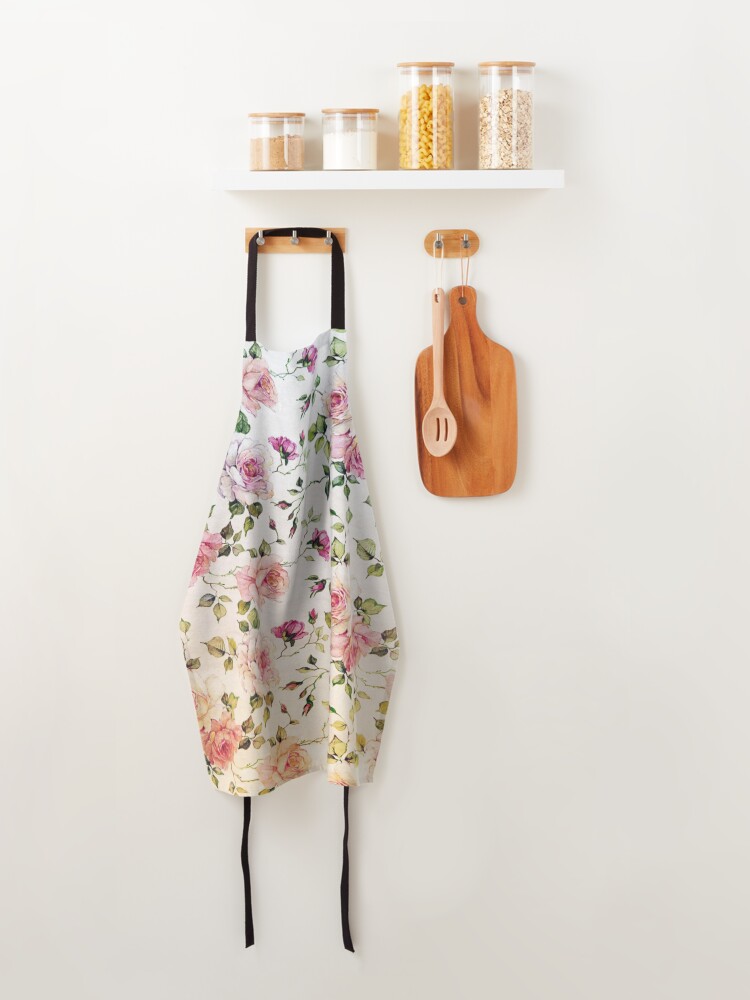 Alternate view of Roses design Apron