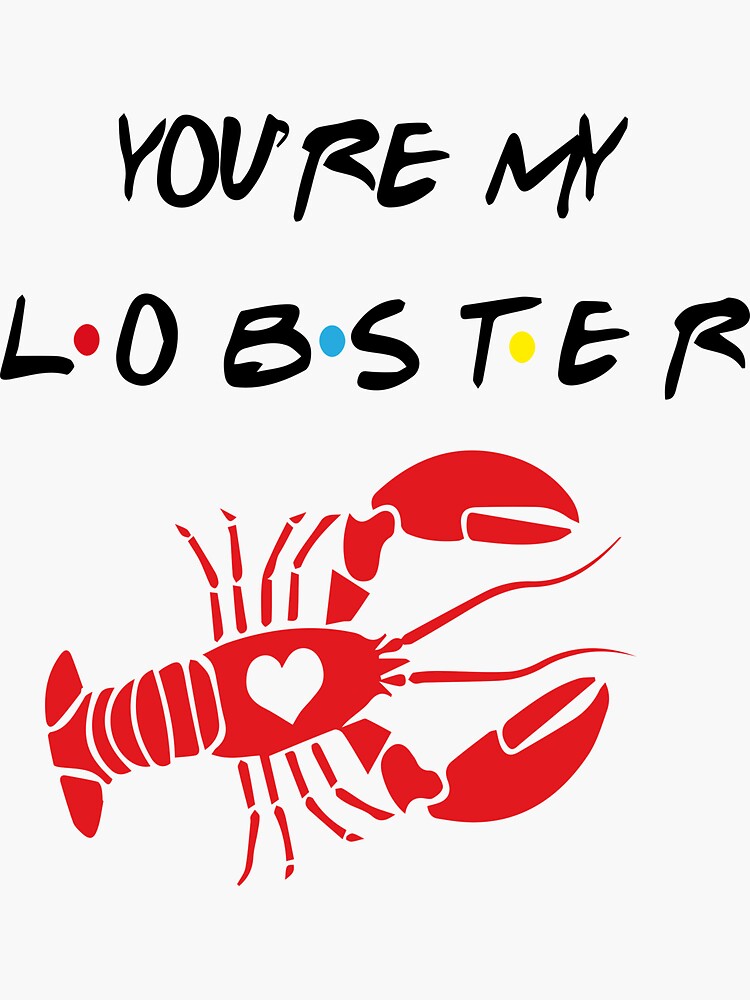 "lobster friends" Sticker for Sale by Friendsios Redbubble