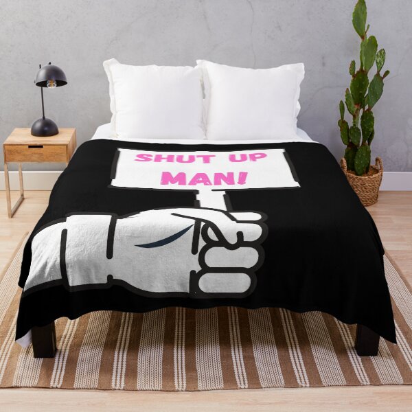 Item preview, Shut Up Man - Pink and White Sign designed and sold by ckylin.