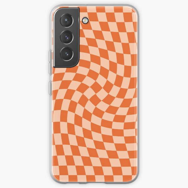 Check IV - Orange Twist Samsung Galaxy Soft Case