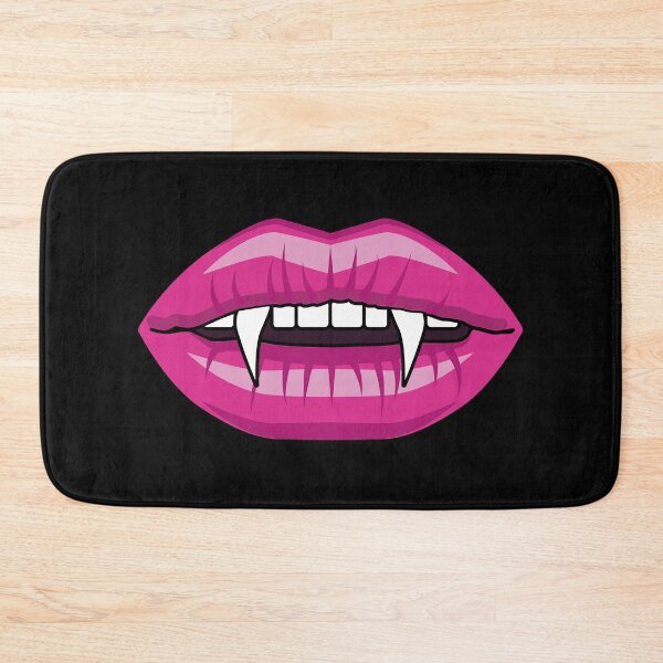 Item preview, Vampire lips with fangs pink designed and sold by Kamiri.