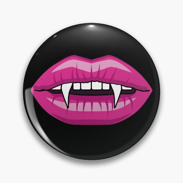 Item preview, Vampire lips with fangs pink designed and sold by Kamiri.