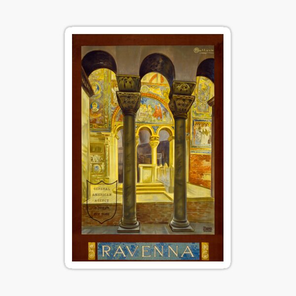 Item preview, Ravenna retro poster designed and sold by CorasPosters.