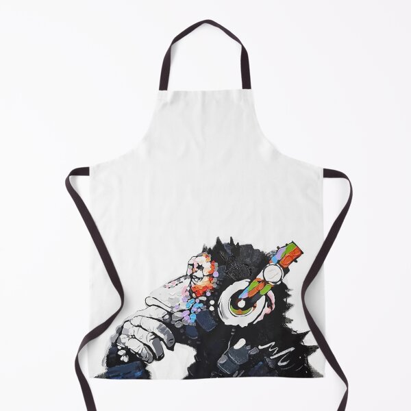 Item preview, Banksy Funky Monkey DJ headphones graffiti street art designed and sold by MindChirp.