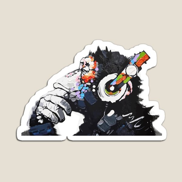 Artikel-Vorschau von Banksy Funky Monkey DJ-Kopfhörer, Graffiti-Straßenkunst, designt und verkauft von MindChirp.