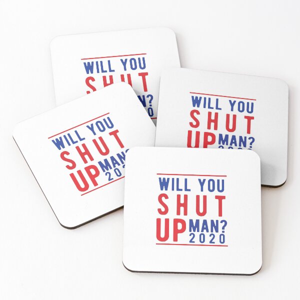 Item preview, Will You Shut Up Man? Biden Debate Quote designed and sold by CodingForTech.