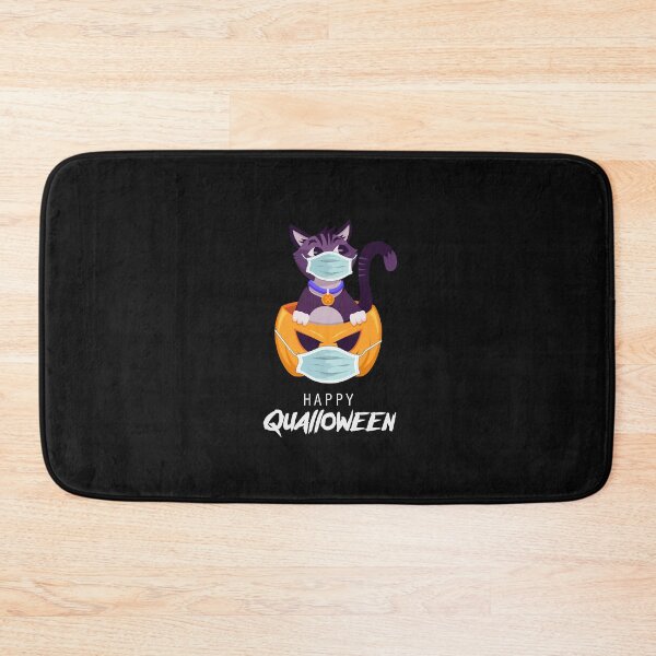 Item preview, Happy Qualloween Funny Quarantine Halloween Pumpkin Cat Gift designed and sold by BF-Designs.