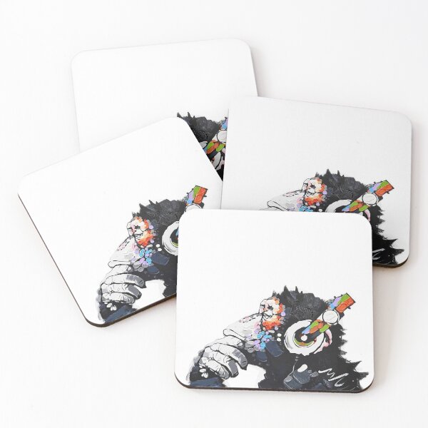 Item preview, Banksy Funky Monkey DJ headphones graffiti street art designed and sold by MindChirp.