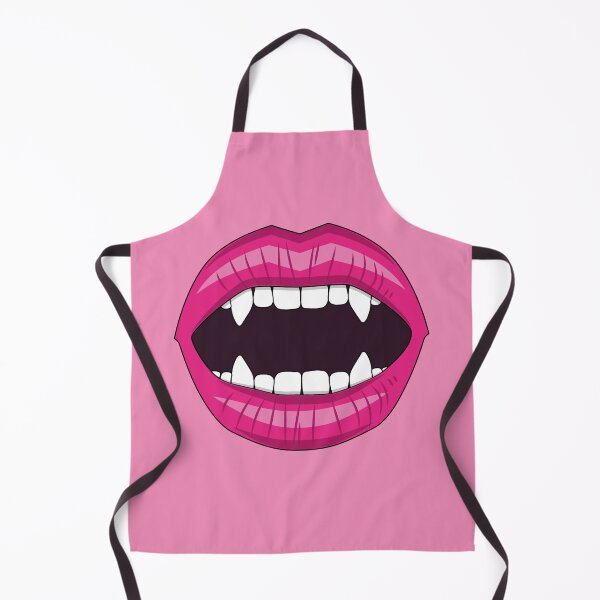 Item preview, Vampire open lips with fangs pink designed and sold by Kamiri.