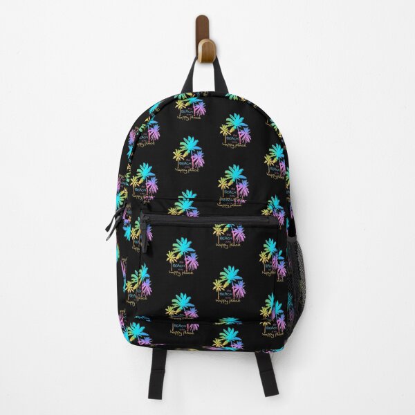 Item preview, The Beach is My Happy Place Colorful Palm Trees designed and sold by beachchic.