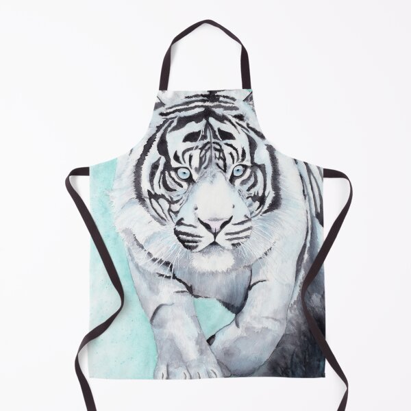 Item preview, Don't Blink! White tiger watercolor designed and sold by hennawheaton.
