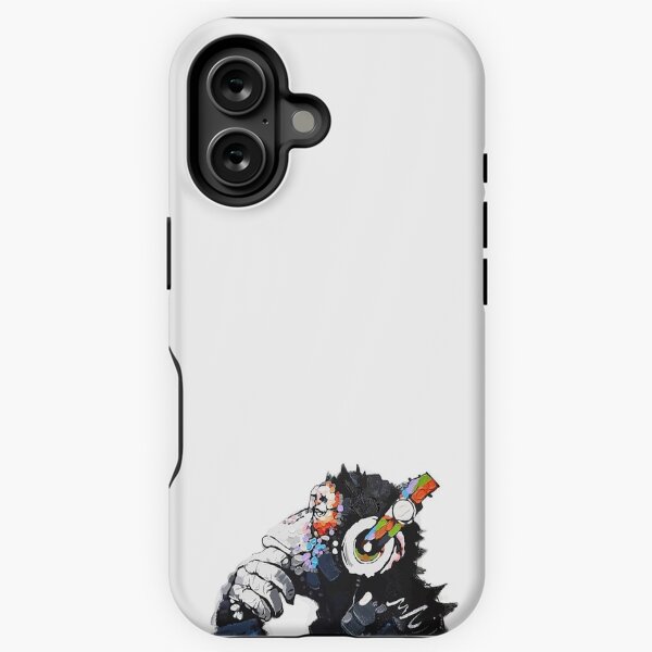 Item preview, Banksy Funky Monkey DJ headphones graffiti street art designed and sold by MindChirp.