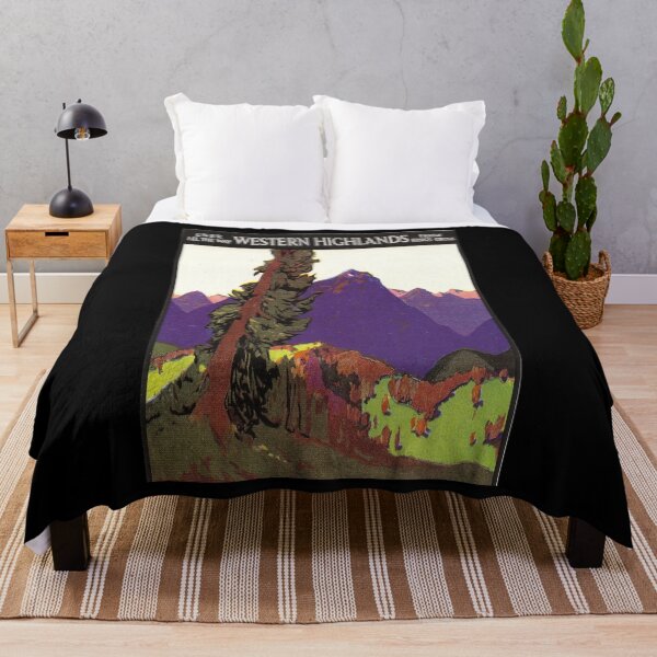 Item preview, The Western Highlands retro poster designed and sold by CorasPosters.
