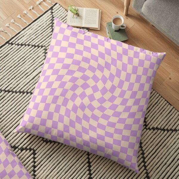 Check V - Lilac Twist Floor Pillow