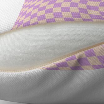 Alternate view of Check V - Lilac Twist Floor Pillow