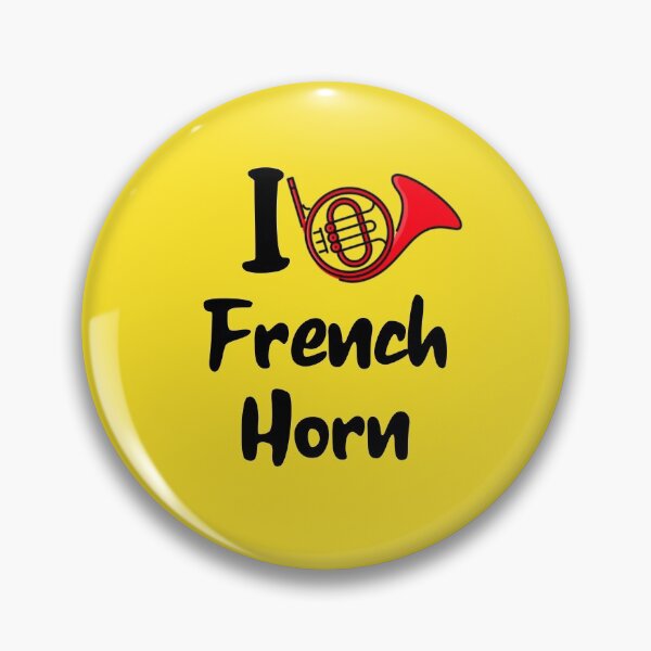 Item preview, “I Love French Horn” Music Band Orchestra Piano designed and sold by musicmusicpin.