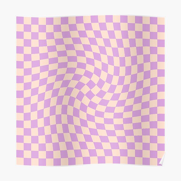Check V - Lilac Twist Poster