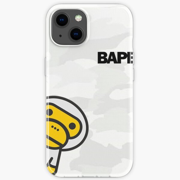 white pattern ape 22 iPhone Soft Case