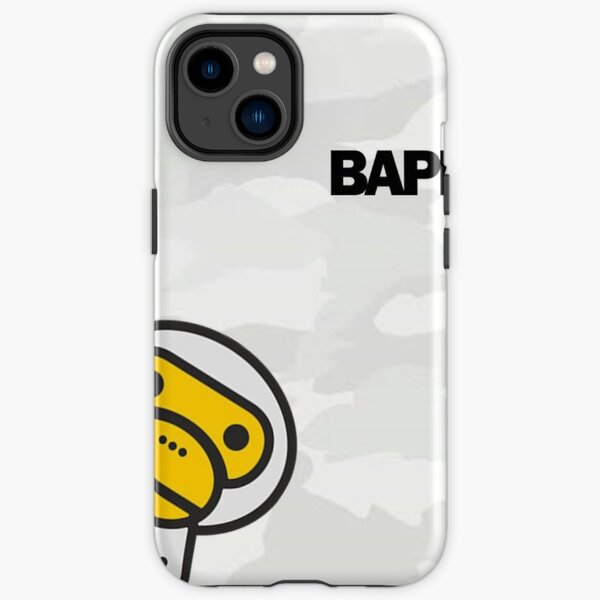 mono patrón blanco 22 Funda resistente para iPhone