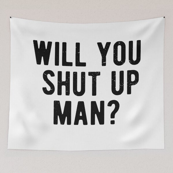 Item preview, Will You Shut Up Man? Biden Debate Quote designed and sold by CodingForTech.