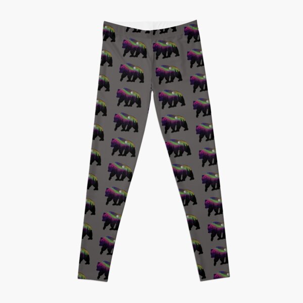 Northern Lights Bear Leggings