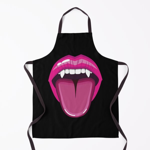 Item preview, Vampire lips with tongue pink designed and sold by Kamiri.