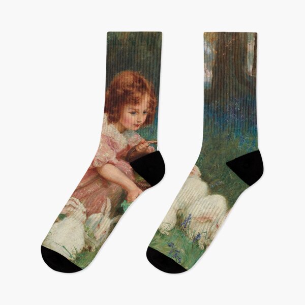 Item preview, Feeding the Rabbits - Frederick Morgan designed and sold by CJET.