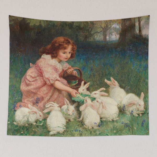 Item preview, Feeding the Rabbits - Frederick Morgan designed and sold by CJET.