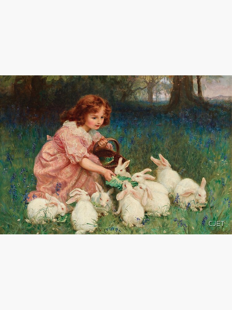 Feeding the Rabbits - Frederick Morgan by CJET