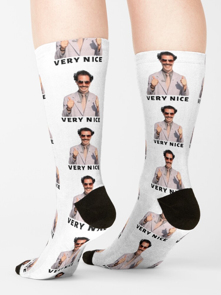 Thumbnail 4 of 5, Socks, Borat Very Nice designed and sold by jlanzalotto.