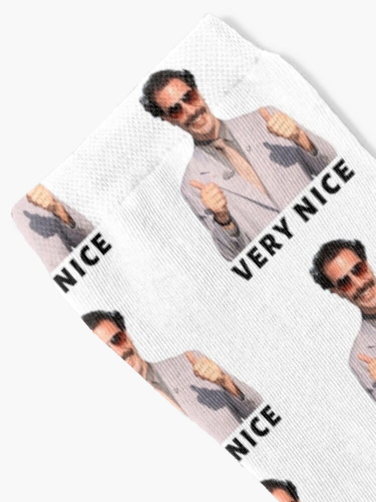 Thumbnail 2 of 5, Socks, Borat Very Nice designed and sold by jlanzalotto.