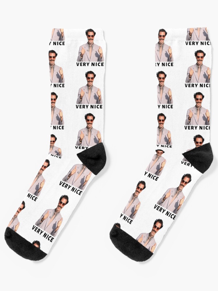 Thumbnail 1 of 5, Socks, Borat Very Nice designed and sold by jlanzalotto.