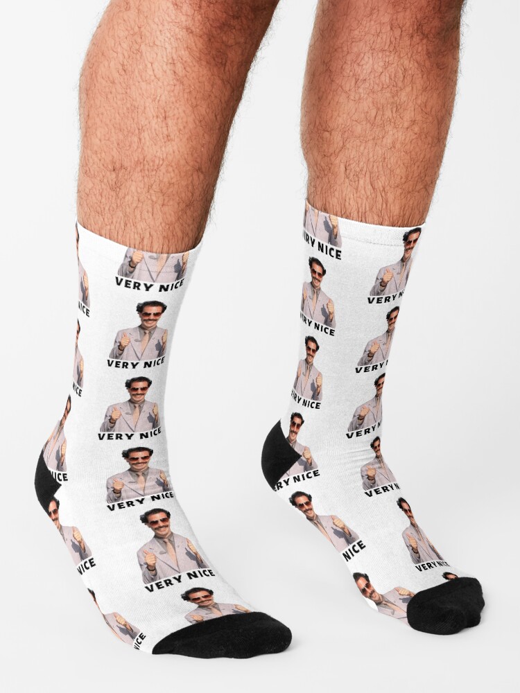 Thumbnail 3 of 5, Socks, Borat Very Nice designed and sold by jlanzalotto.