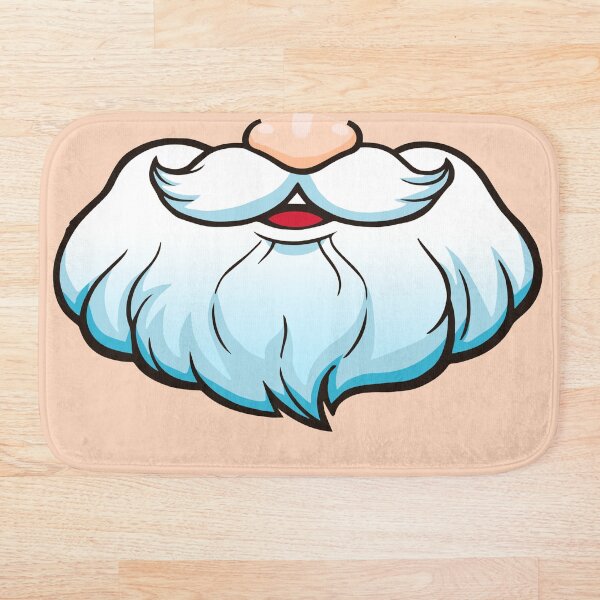 Xmask Beard Santa Claus Santa Claus Bath Mat
