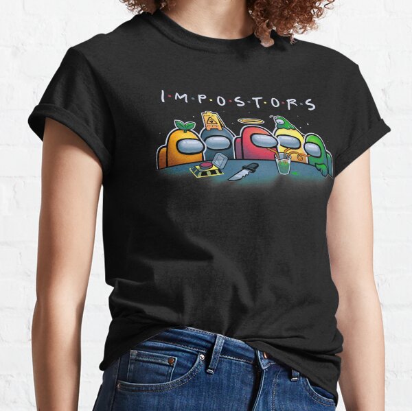 Crewmates IMPOSTORS / Among us - Friends TV Show Parody Camiseta clásica