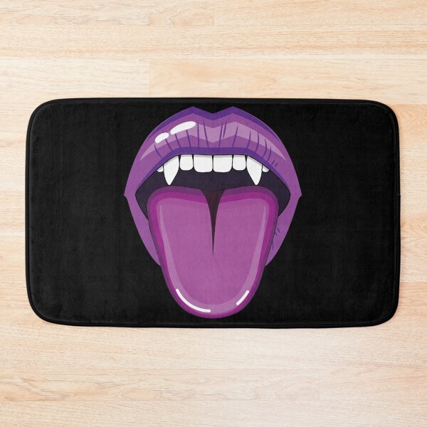 Item preview, Copy of Vampire lips with tongue violet designed and sold by Kamiri.