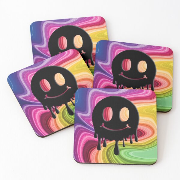 Artikelvorschau, Drippy Smiley & Rainbow Swirls entworfen und verkauft von potatoegoat.