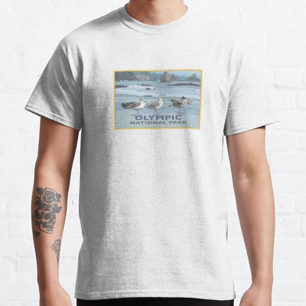 Olympic National Park Washington Coast Seagulls Classic T-Shirt